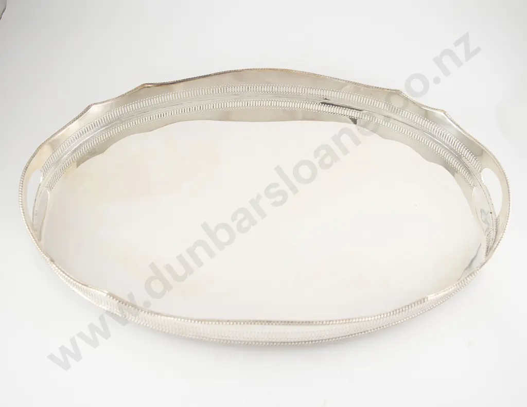 Oval S/P Two Handled Banquet Drinks Tray Image 1++