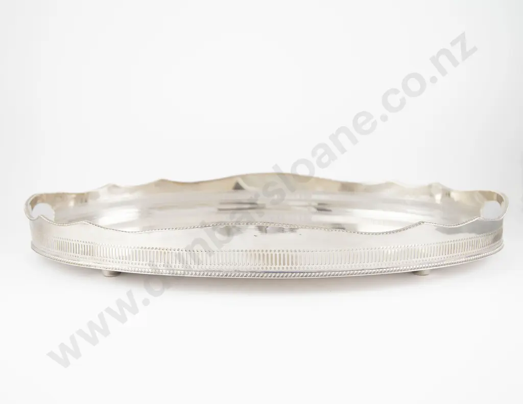 Oval S/P Two Handled Banquet Drinks Tray Image 1++
