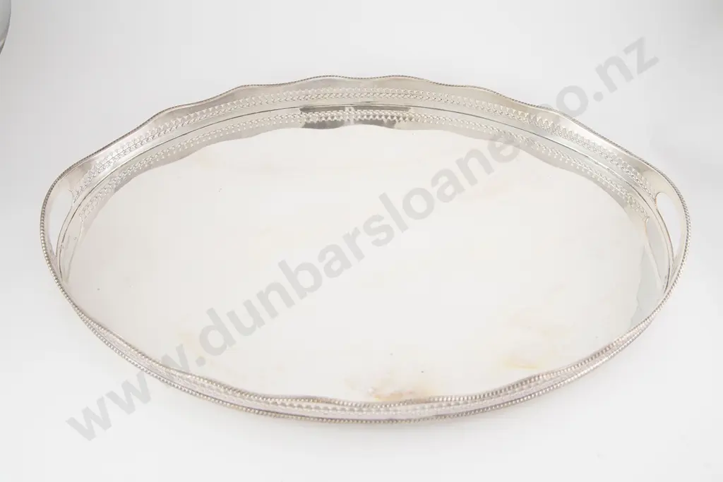Oval S/P Two Handled Banquet Drinks Tray Image 1++