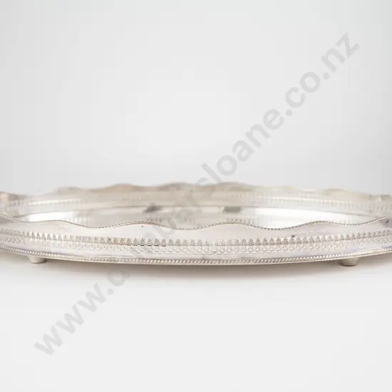 Oval S/P Two Handled Banquet Drinks Tray