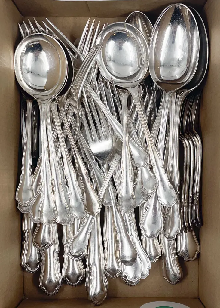 Harrison Bros S/P Cutlery Service 6 Place Setting 47pcs Image 1++