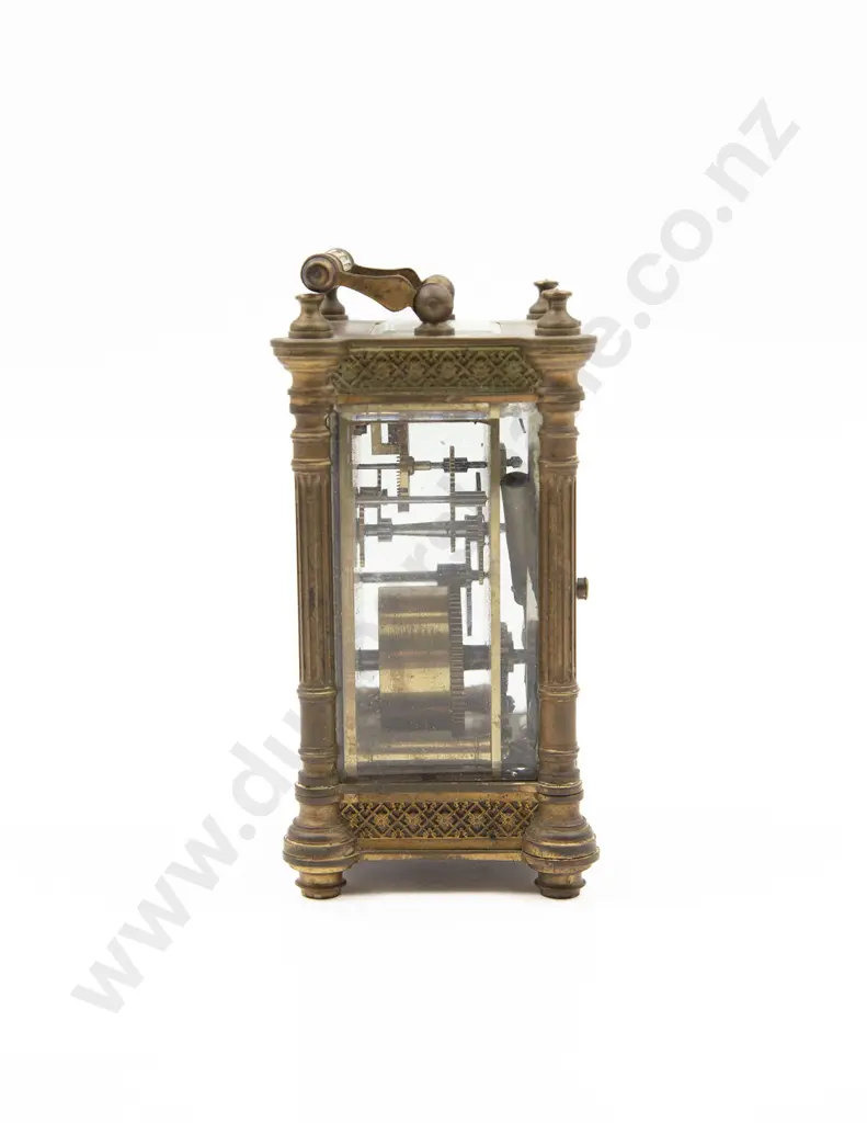 Small Vict brass Cased Carriage Clock Image 1++