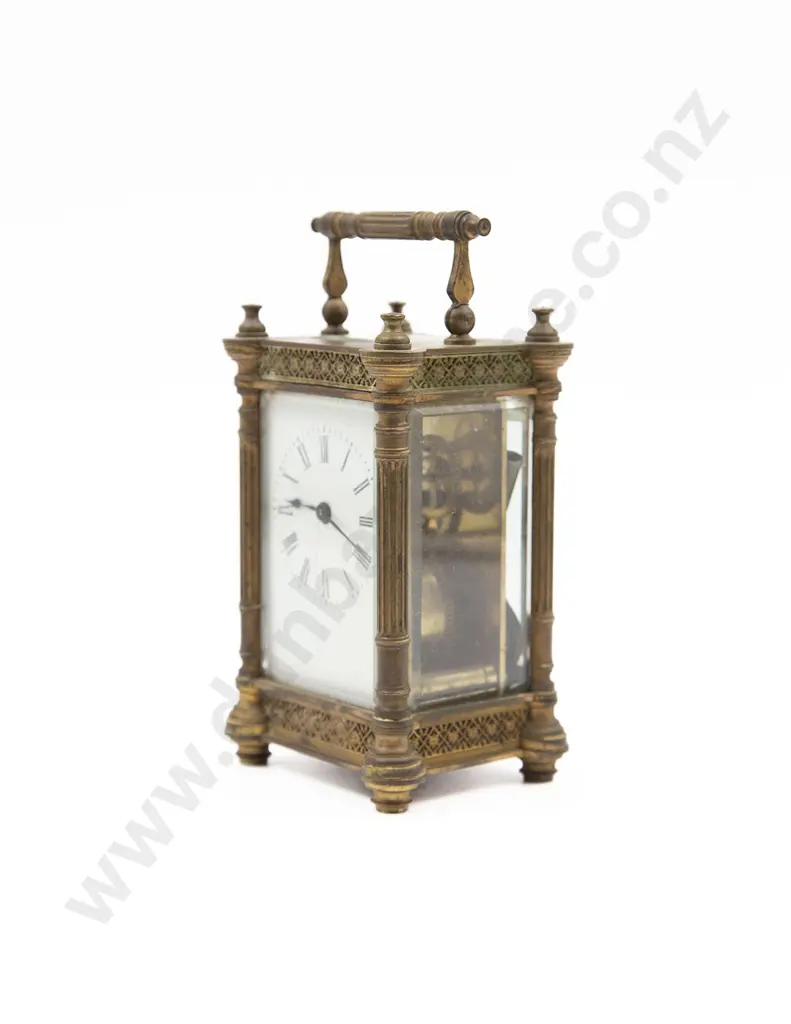 Small Vict brass Cased Carriage Clock Image 1++