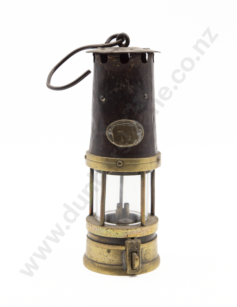 Vict Brass & Steel Miners Lamp Image 1++