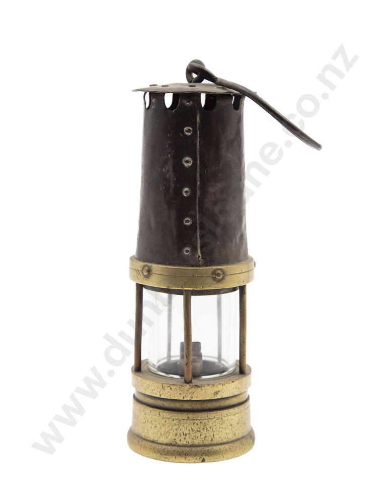 Vict Brass & Steel Miners Lamp Image 1++