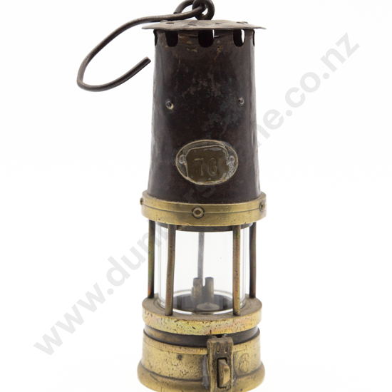 Vict Brass & Steel Miners Lamp