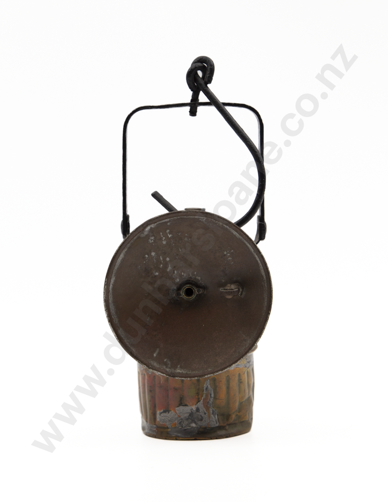 Antique Brass "Big Boy" Carbide Miners Lamp Image 1++
