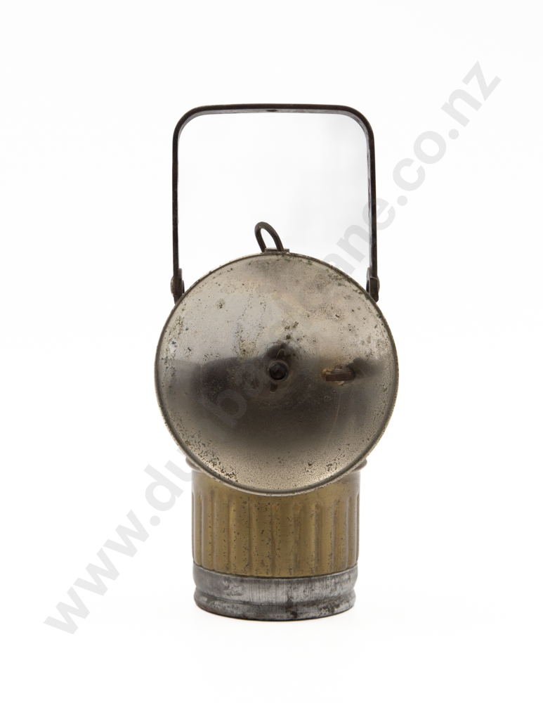 Antique Brass "Big Boy" Carbide Miners Lamp Image 1++