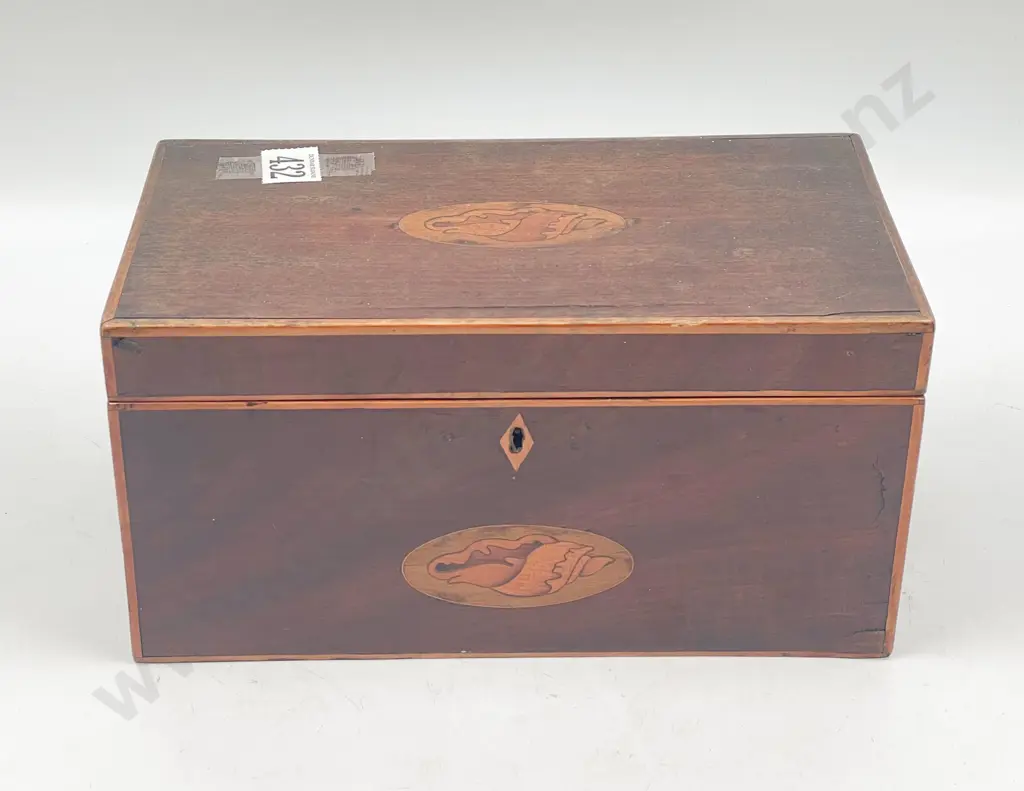 WM IV Inlaid Converted Tea Caddy Image 1++