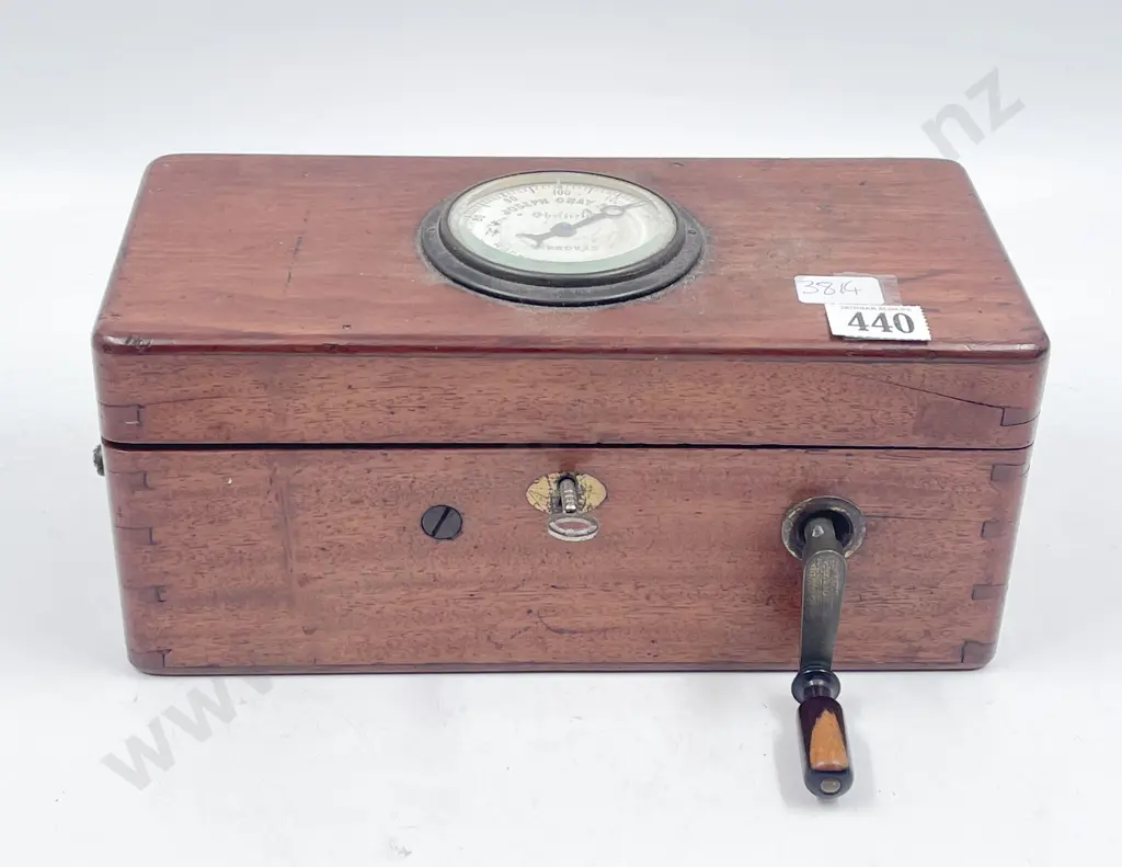 Vict Mahogany Cased Joseph Gray Magnetic Indicator Image 1++