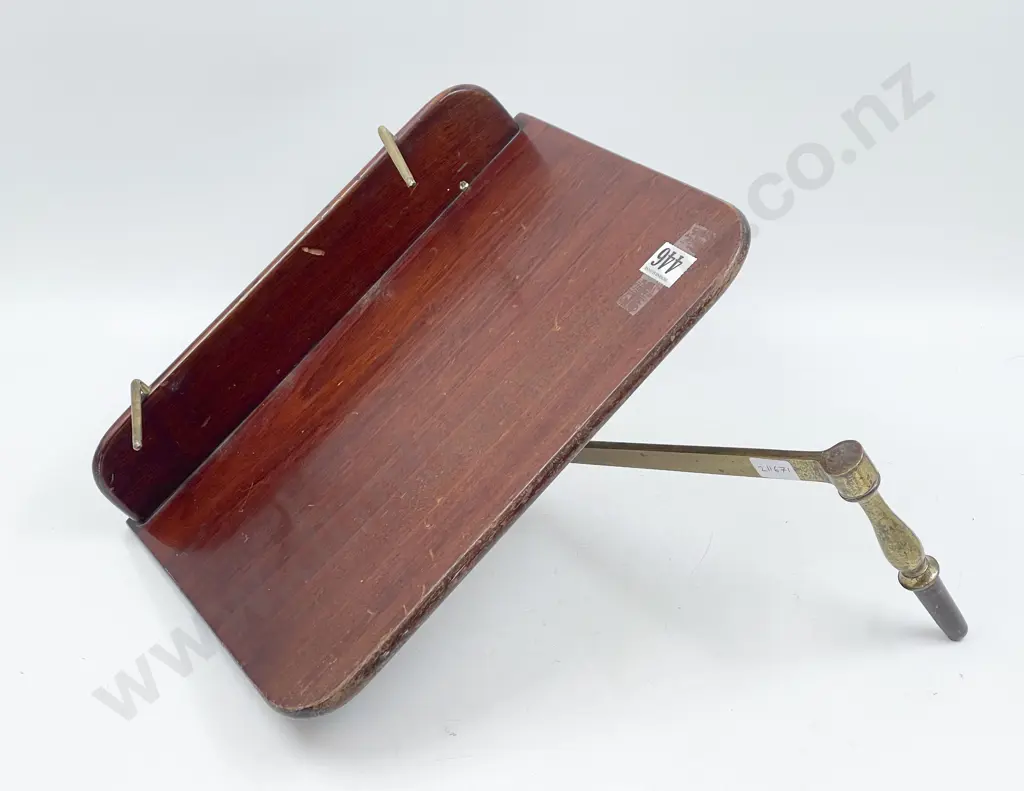 Vict Mahogany Armchair Reading Stand Image 1++