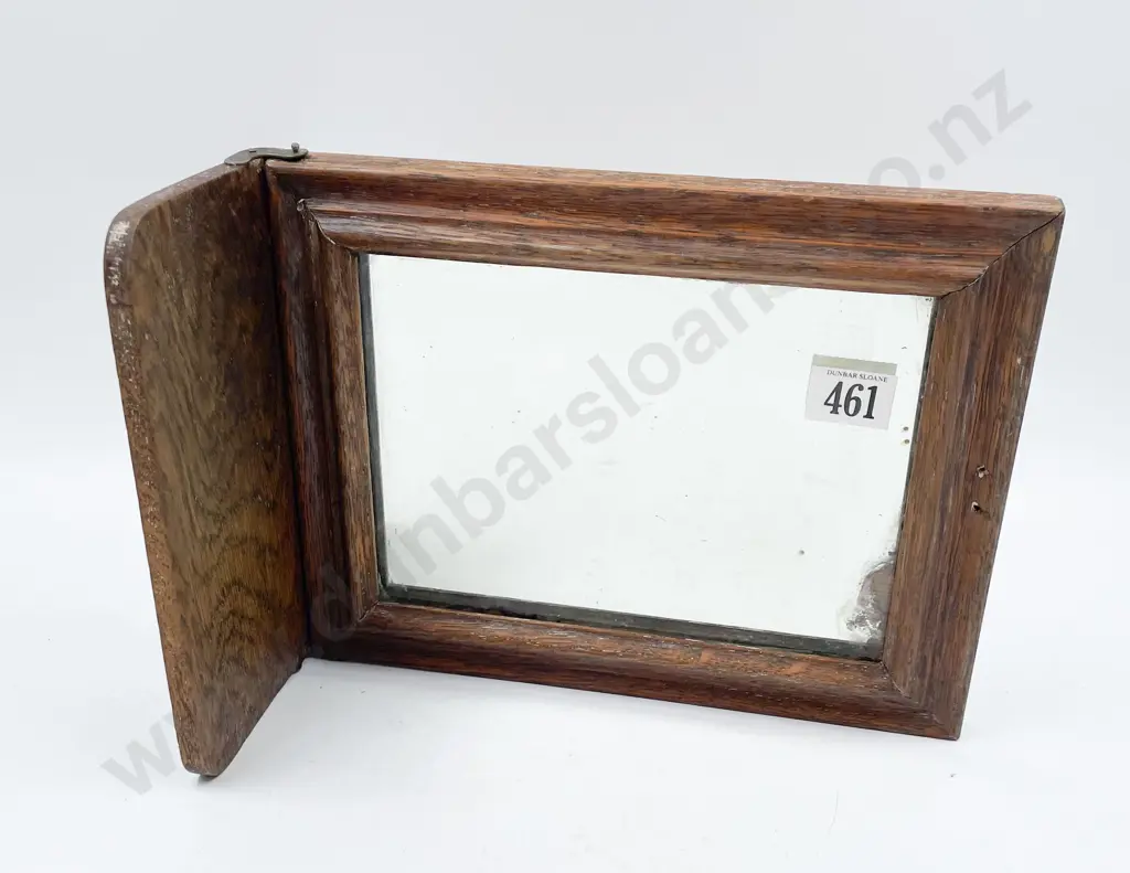 Colonial Cottage Oak Shaving Mirror Image 1++