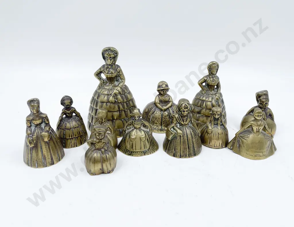 Collection of Twelve Dutch Brass Bells Image 1++