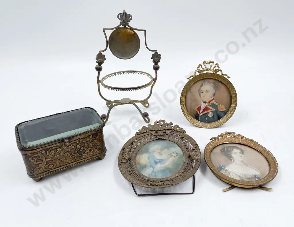 Three Framed Portrait Miniatures Image 1++