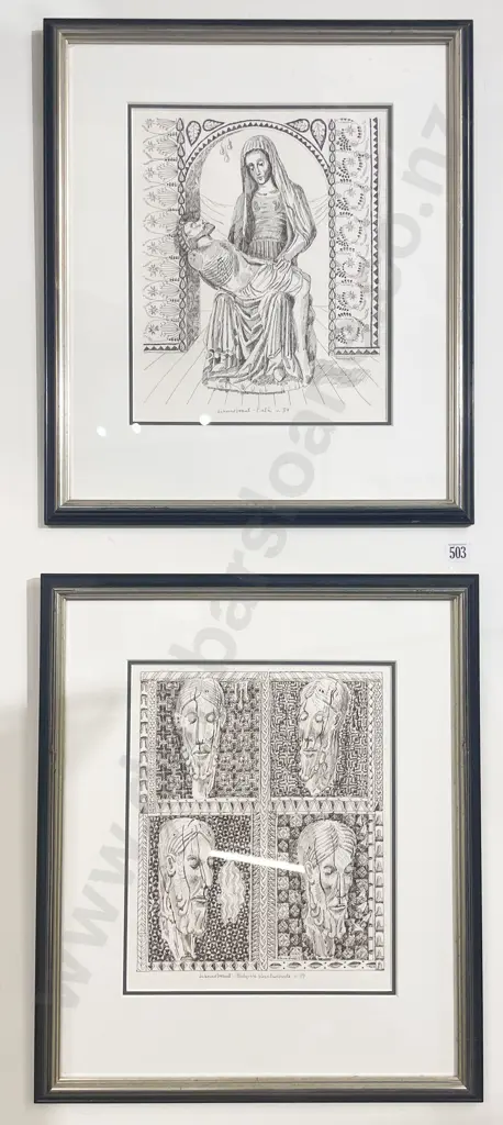 Two Religious Themed Prints Image 1++