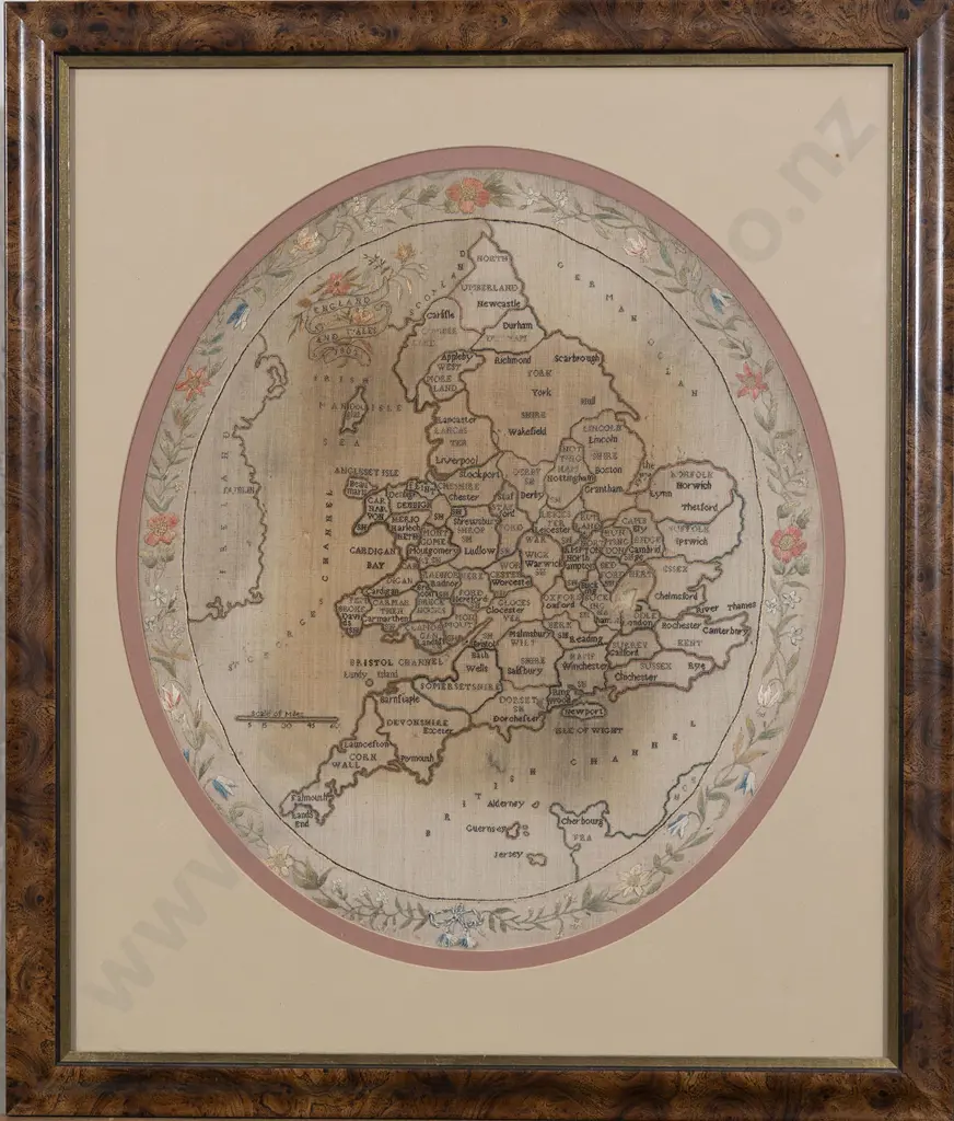 Early C19th Map Sampler of England & Wales Image 1++