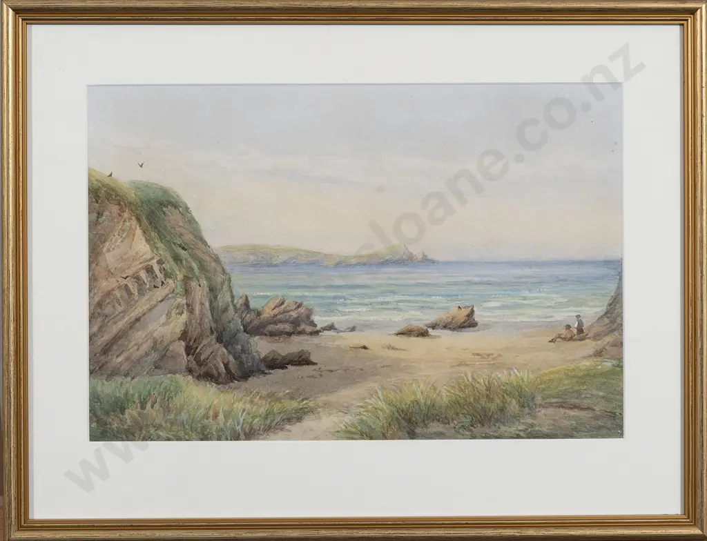 Four Watercolours - Figures in Landscape Image 1++