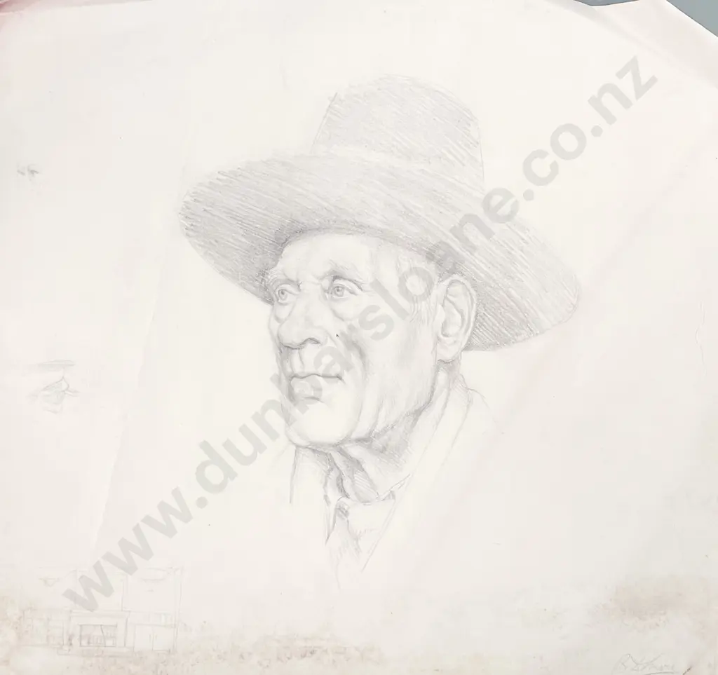 Unknown Artist - Pencil Portrait of a Gentleman Image 1++