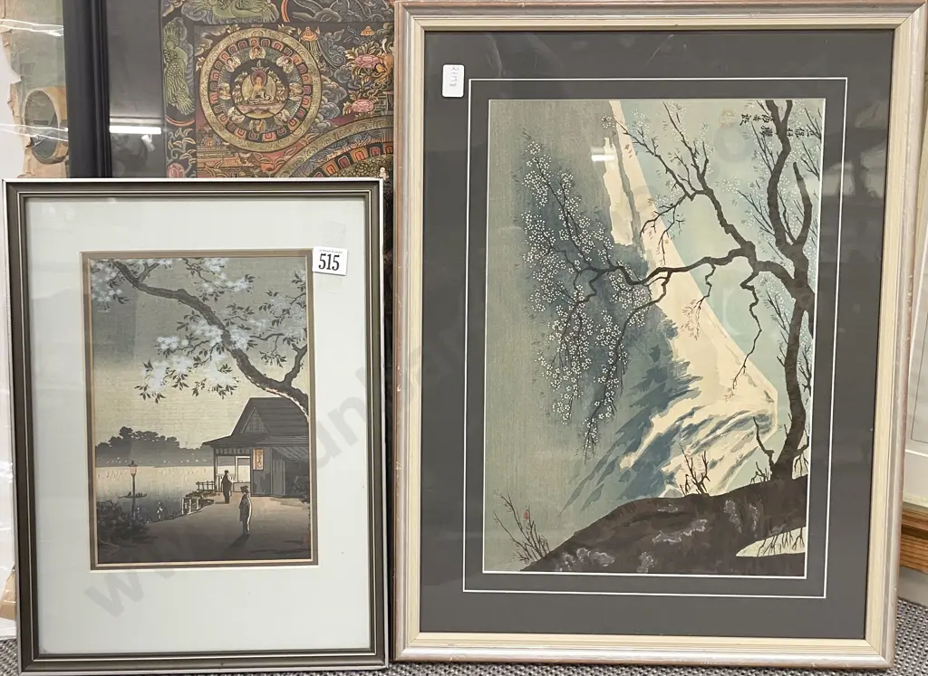 Two Japanese Woodblock Prints Image 1++
