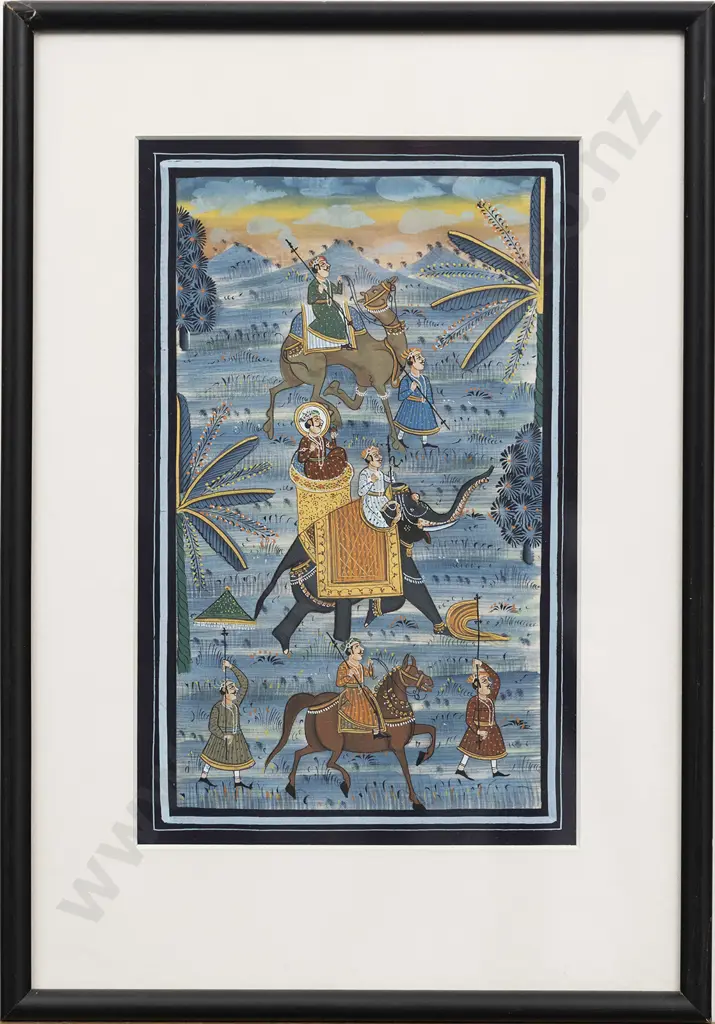 Moghul School Ceremonial Parade of Noblemen Image 1++