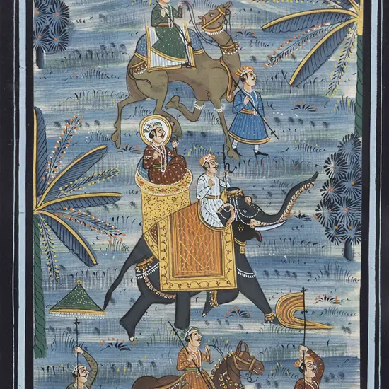 Moghul School Ceremonial Parade of Noblemen
