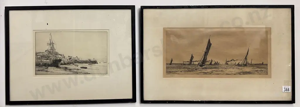 W L Wyllie (1851 - 1931)  - The Return of the Fishing Fleet Portsmouth Harbour Image 1++