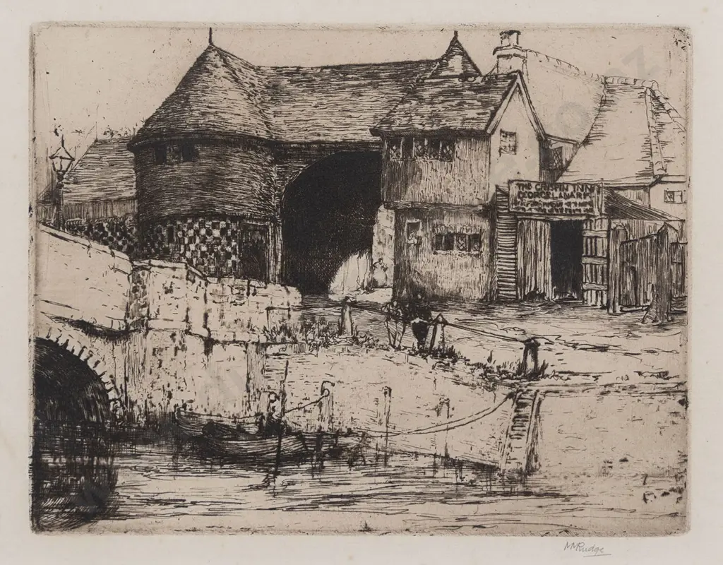 Margaret Rudge (1885 - 1972) - The Caspian Inn Kent Image 1++