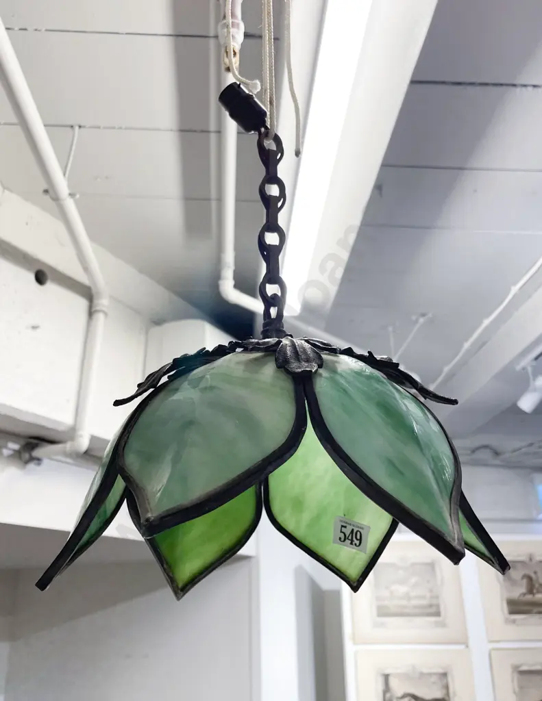 Art Nouveau Style Glass Petal Lightshade Image 1++