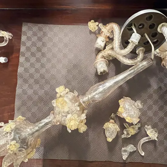 Murano Glass Chandelier (A/F)