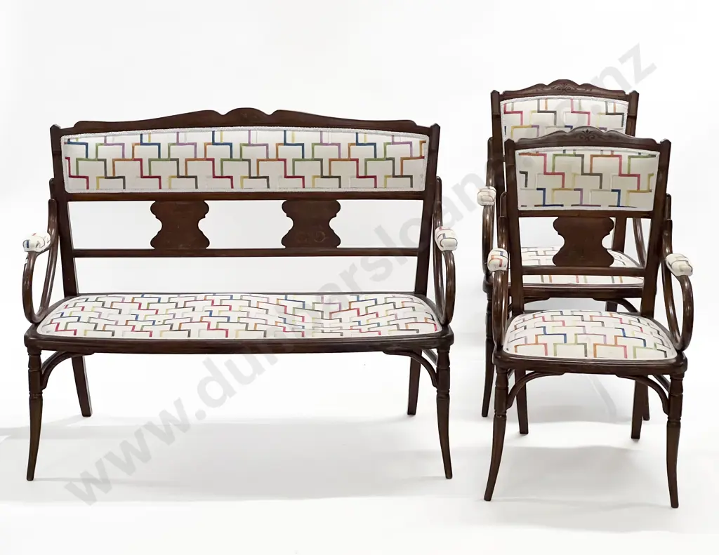 Early C20th Bentwood Parlour Suite Image 1++