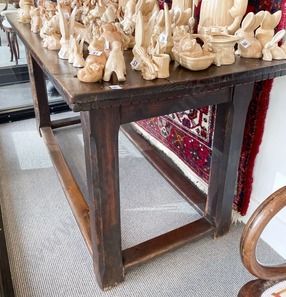 Elizabethan Style Oak Refectory Table Image 1++