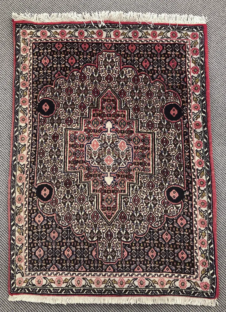 Persian Wool on Cotton Prayer Rug Image 1++