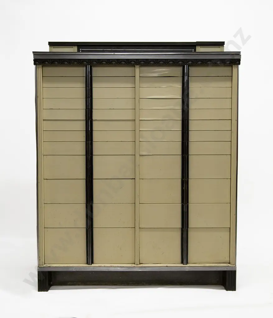 1930's American Norman Bell Geddes Painted Metal Dentist Cabinet Image 1++