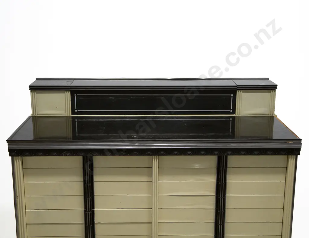 1930's American Norman Bell Geddes Painted Metal Dentist Cabinet Image 1++