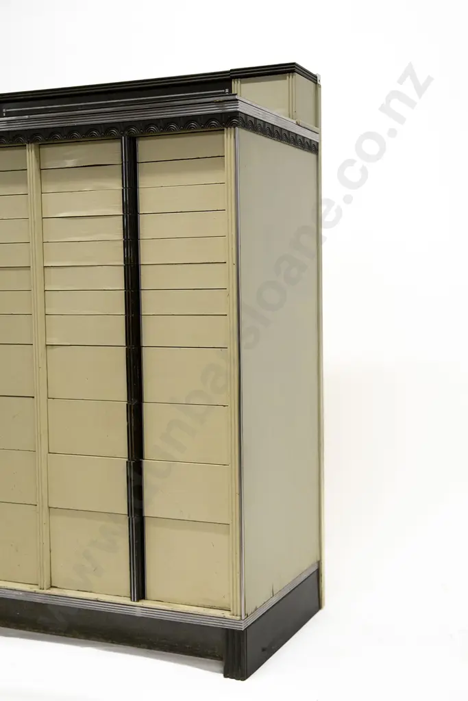 1930's American Norman Bell Geddes Painted Metal Dentist Cabinet Image 1++