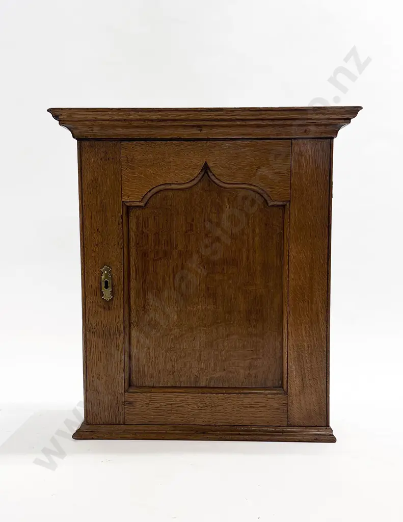 Single Door Oak Wall Cupboard Image 1++