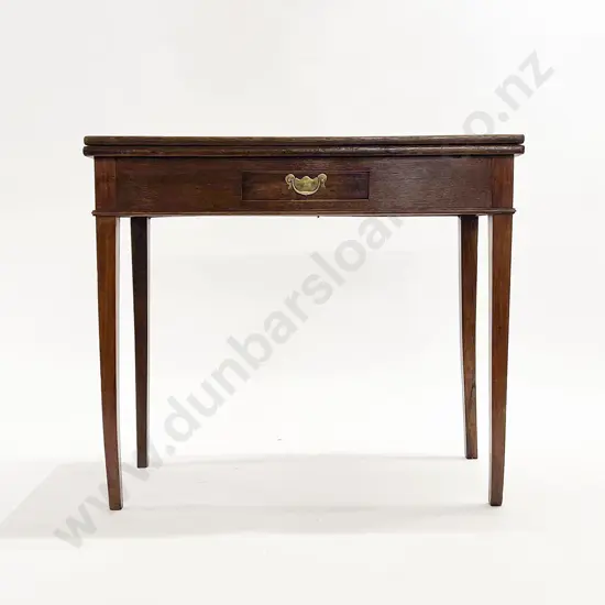 Late Geo III Oak Foldover Supper Table