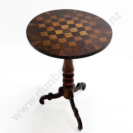 Vict Circular Chessboard Occasional Table