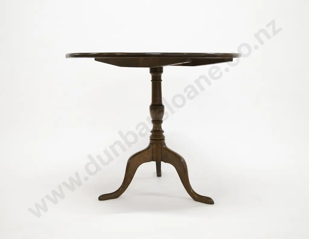 Geo III Circular Oak Snap Top Supper Table Image 1++