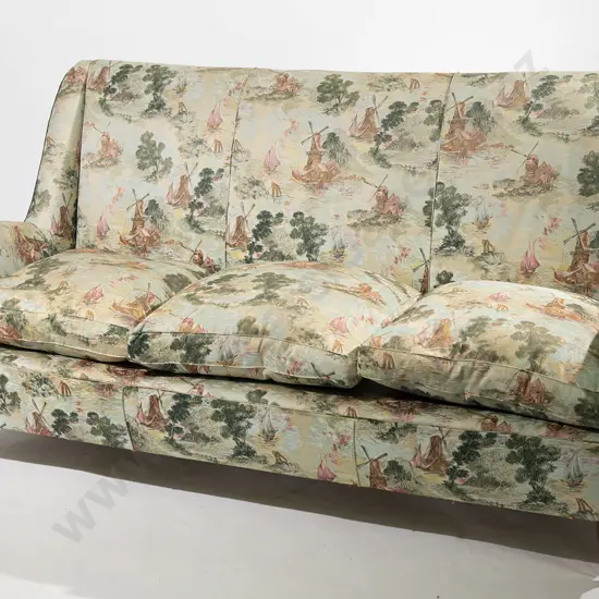 Paolo Buffa Italian Three Piece Lounge Suite Featuring Needle Point Legs