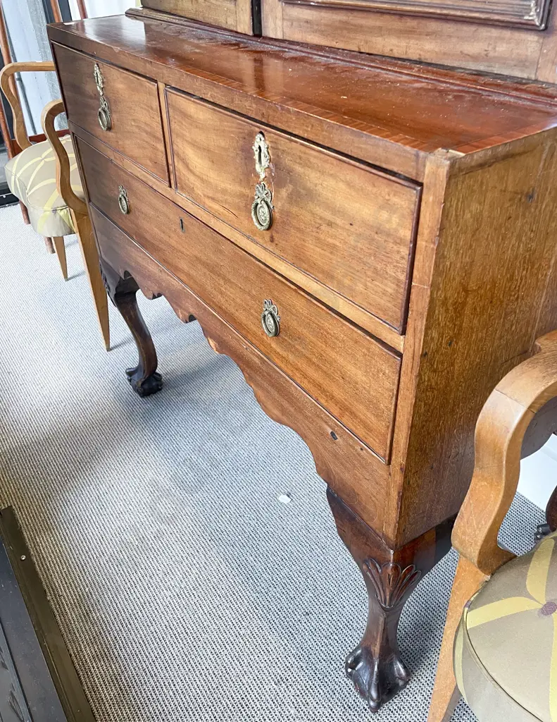 Early Vict Mahogany Bookcase On Chest Image 1++