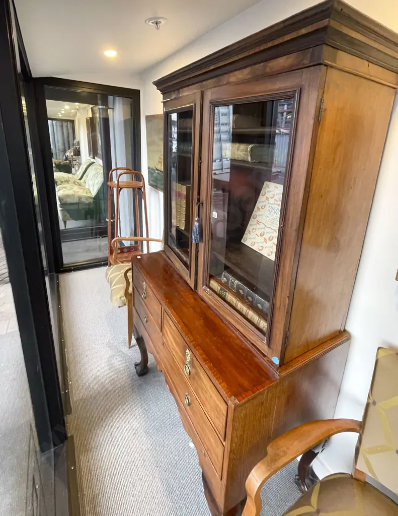 Early Vict Mahogany Bookcase On Chest Image 1++