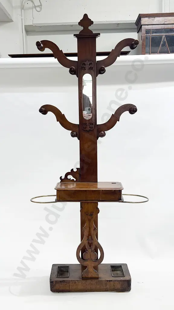 Vict Mahogany Hall Stand Image 1++
