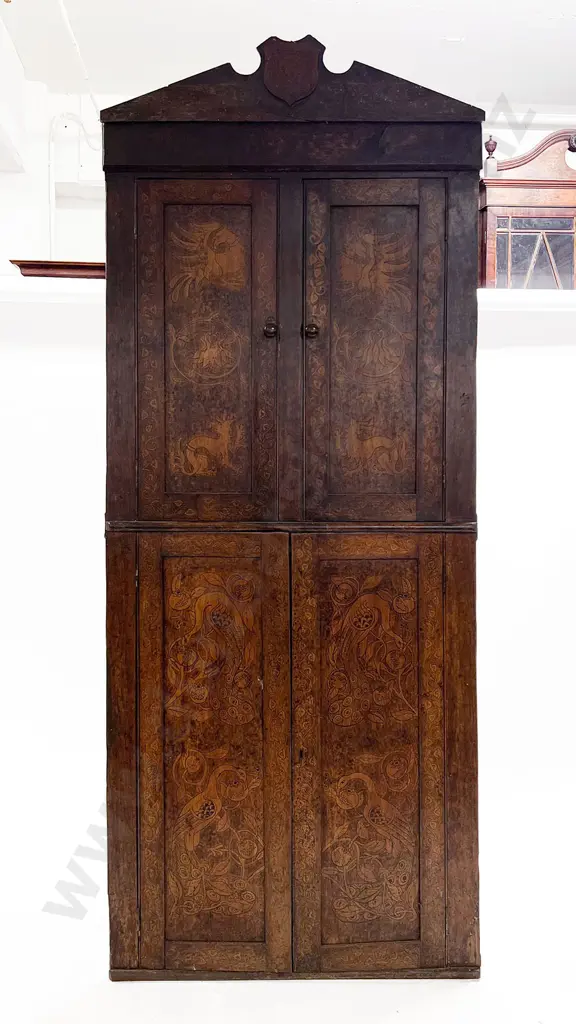 Colonial Kauri Four Door Corner Cabinet Image 1++