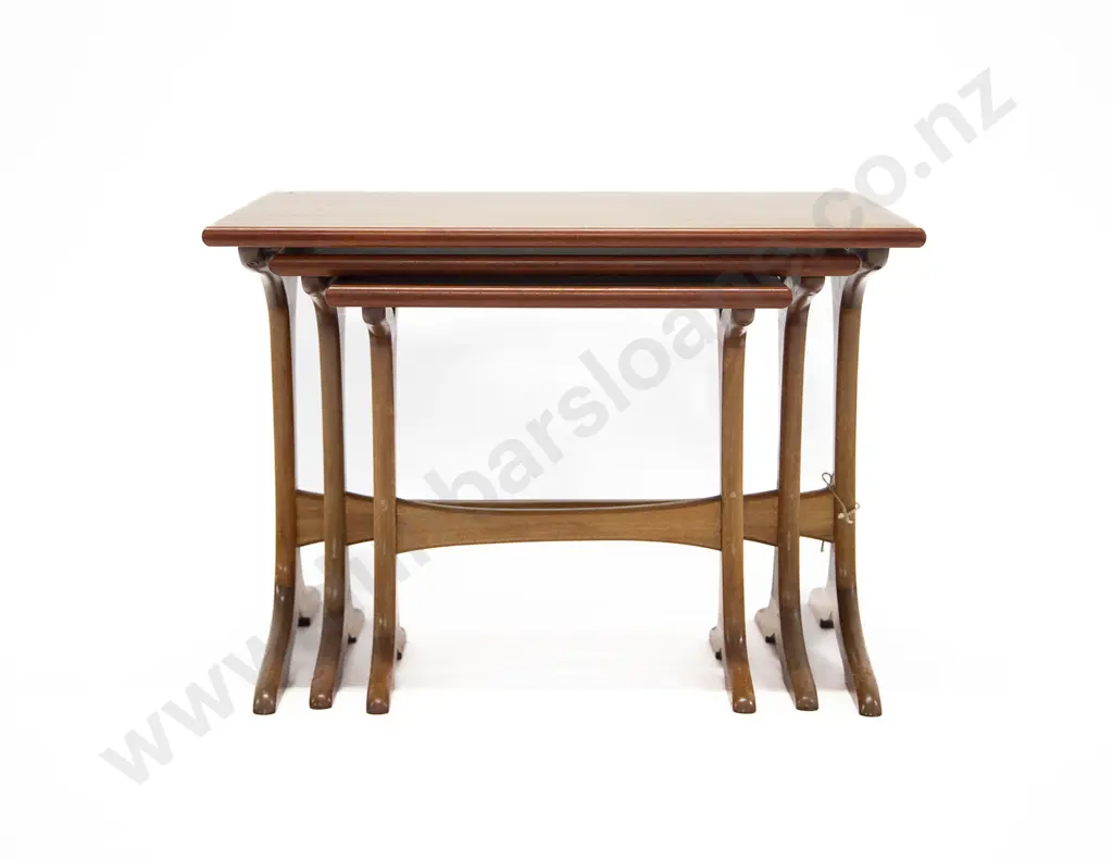 Mid Century Nest of Three Tables Image 1++
