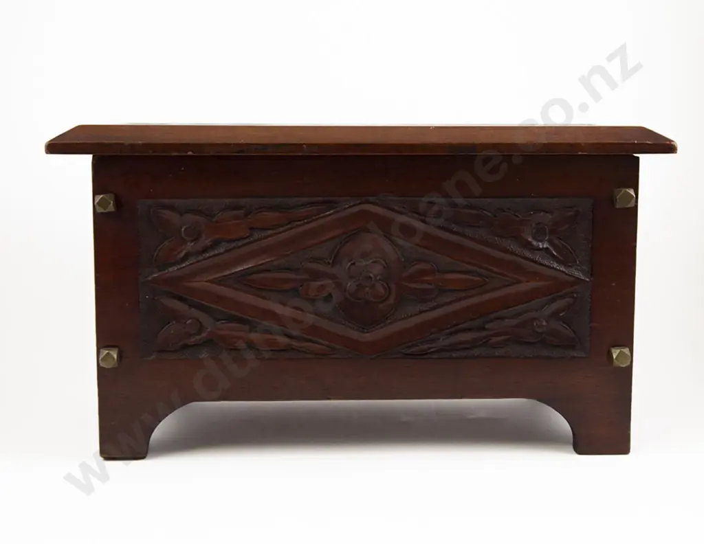 Vict Mahogany Rectangular Work Box Image 1++