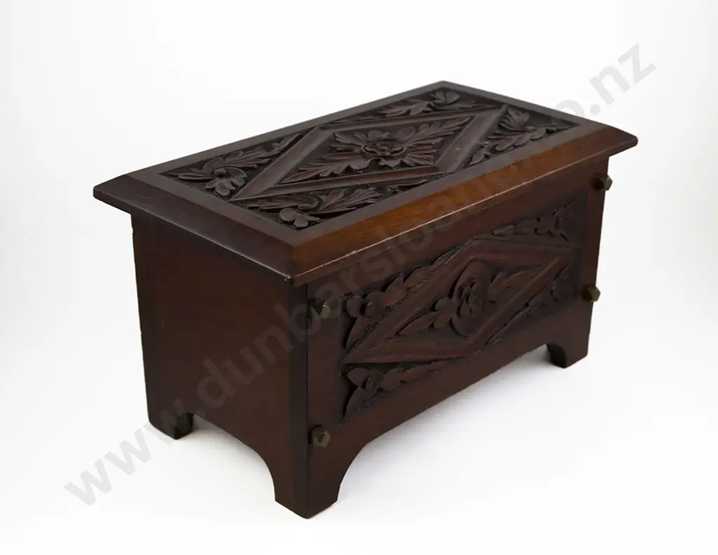 Vict Mahogany Rectangular Work Box Image 1++