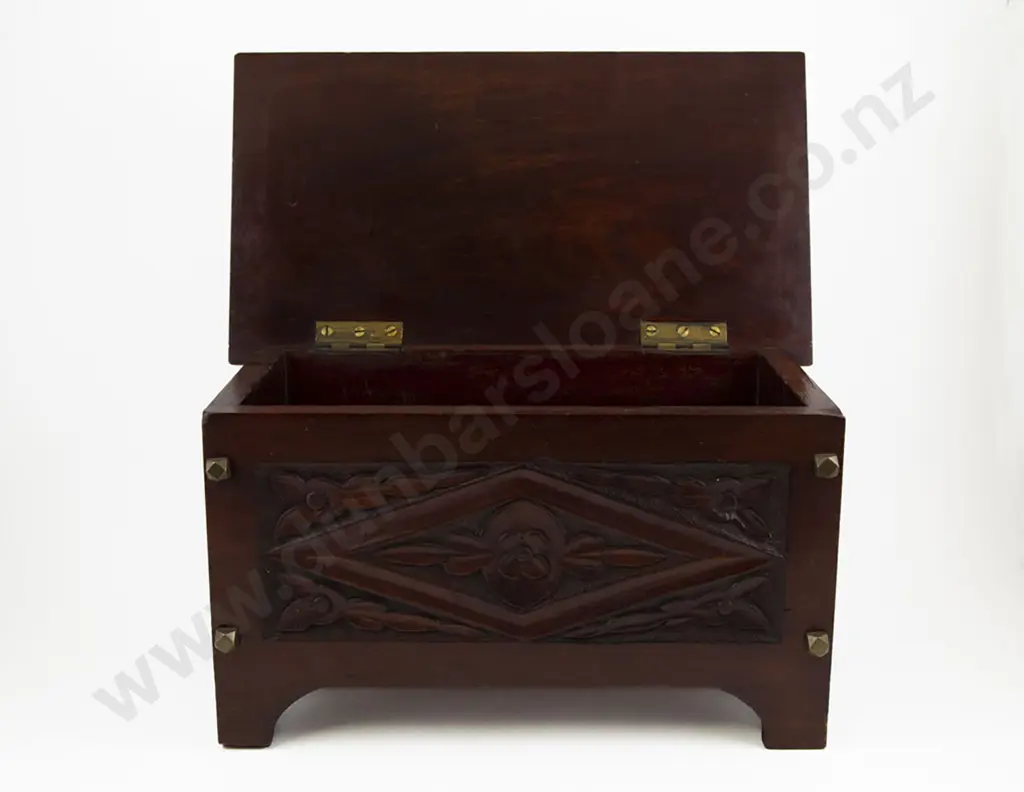 Vict Mahogany Rectangular Work Box Image 1++