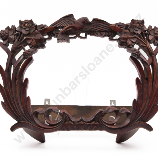 Pair Of Chinese Carved Hardwood Wall Brackets