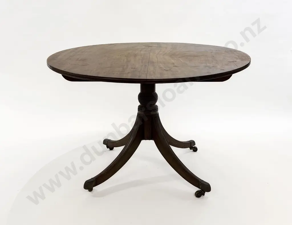 Regency Faded Mahogany Oval Loo Table Image 1++
